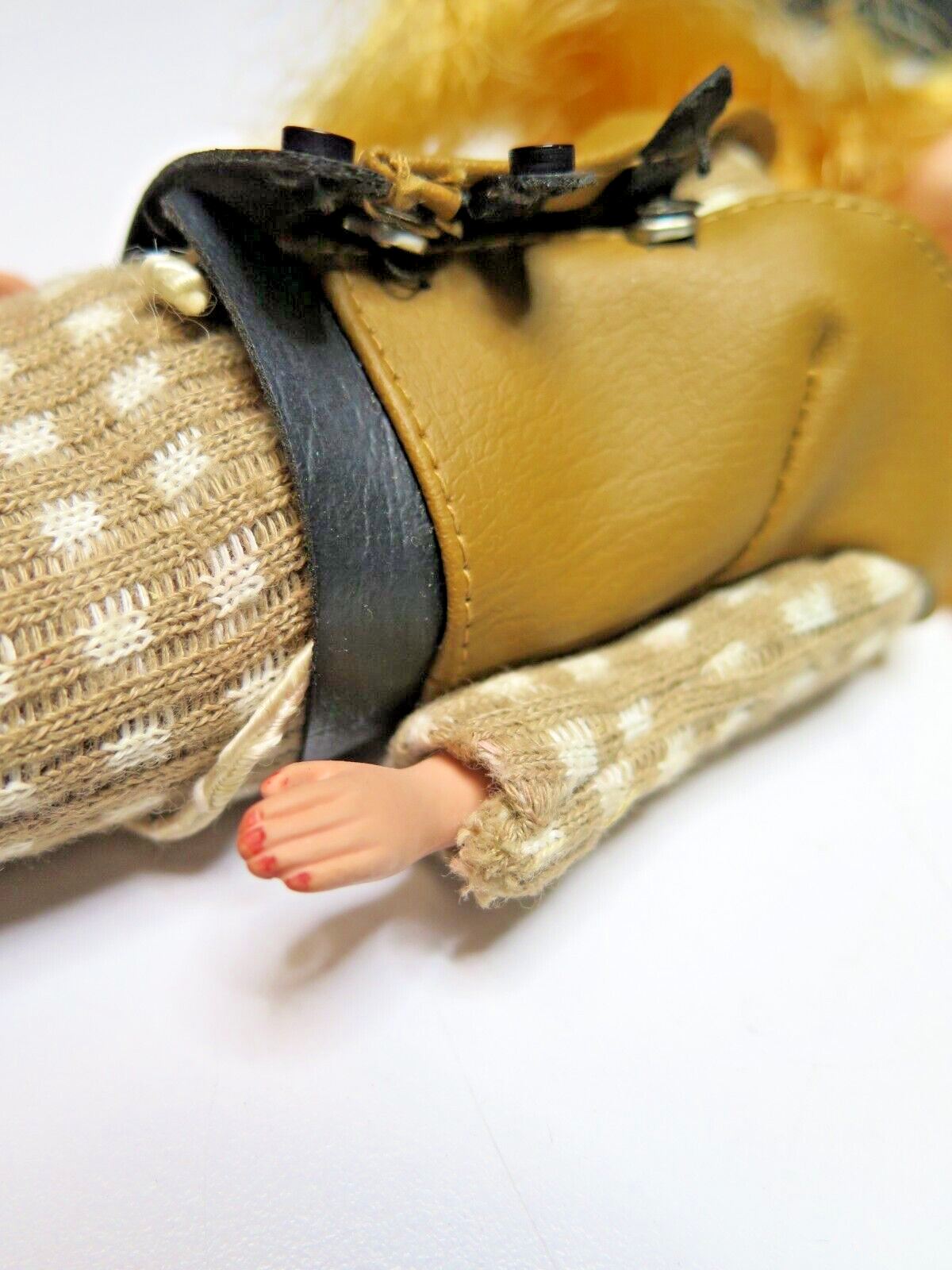 Vintage Blonde "TRESSY" Doll Growing Hair with Key w/ Dress Outfit, Vest