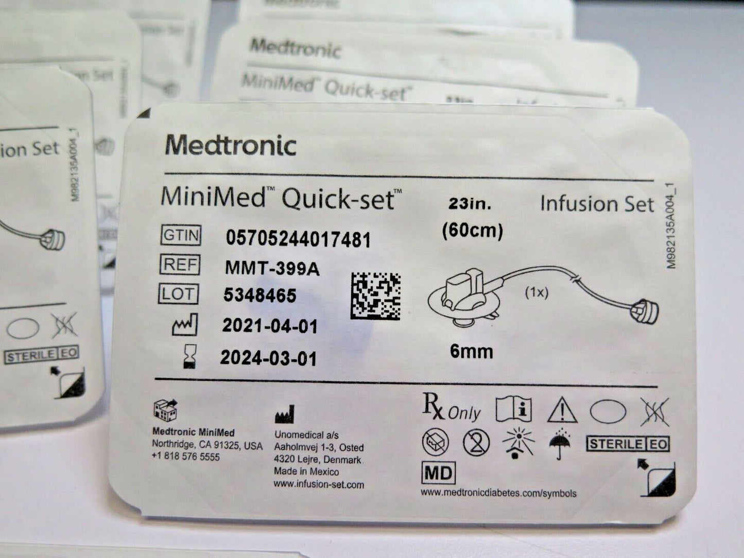 7x Boxes - Minimed Quickset MMT-397 - 7 Pcs - Exp 2024-03-01