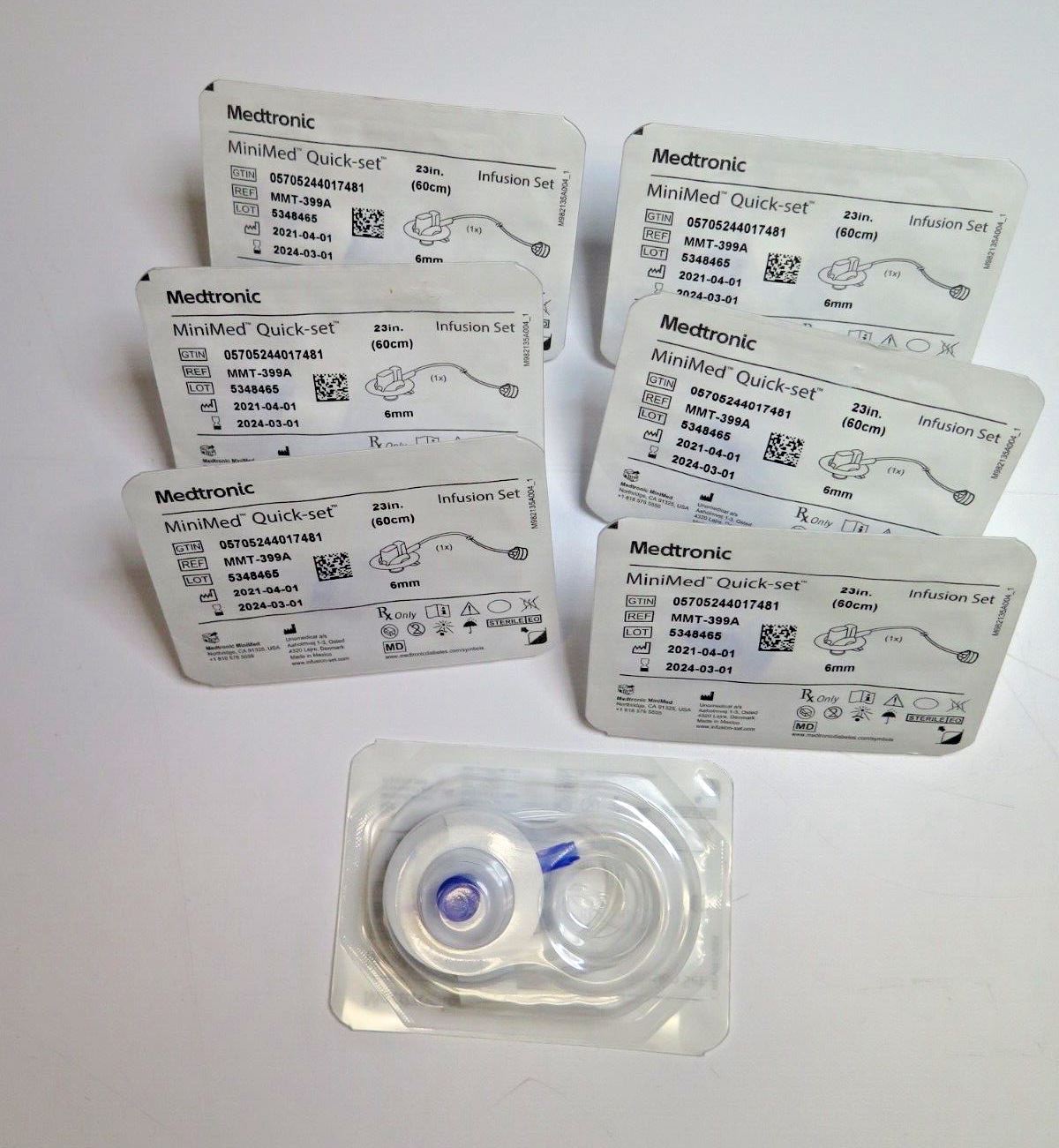 7x Boxes - Minimed Quickset MMT-397 - 7 Pcs - Exp 2024-03-01