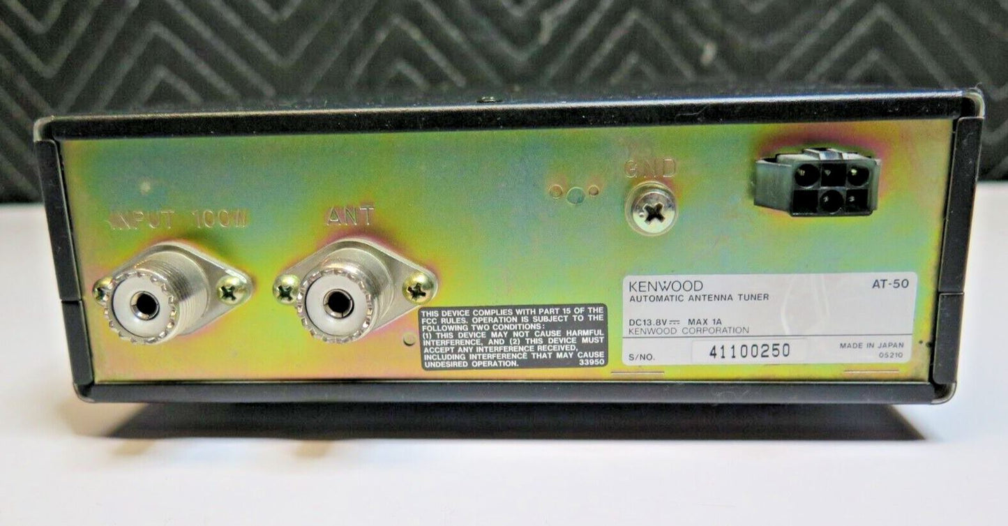 KENWOOD AT-50 ANTENNA TUNER - For HAM Radio
