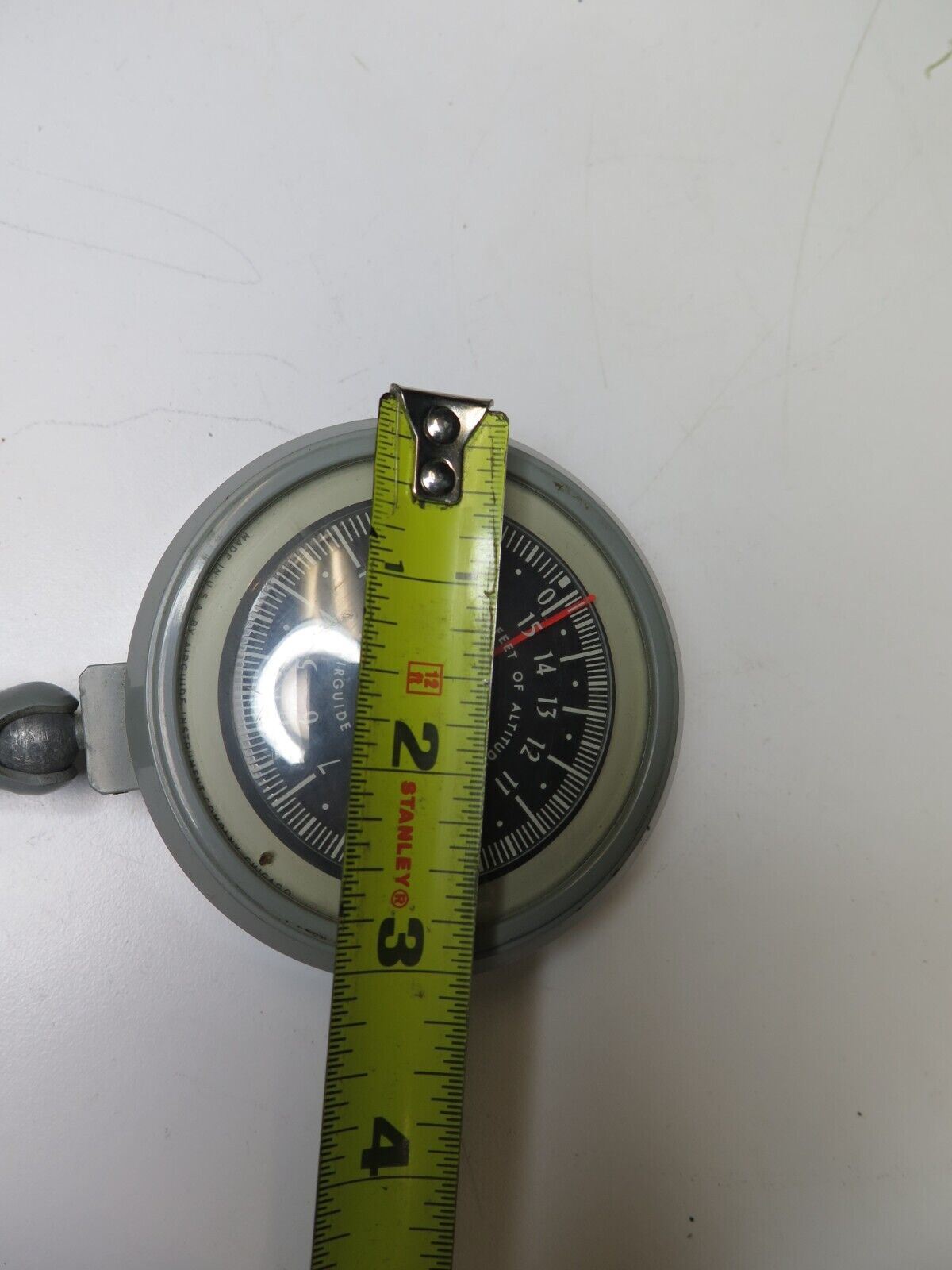 Vintage 1950s Auto Airguide altimeter gauge GM Ford Chevy Hot rat rod 38 Gmc 49