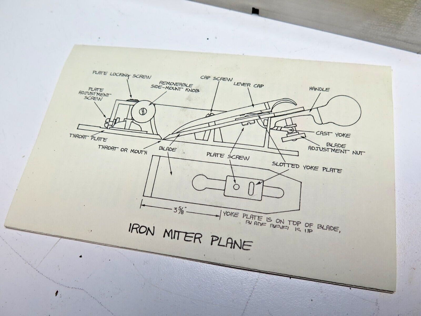 LIE-NIELSEN PLANE NO. 9  Iron Miter Plane L-N 9 in original box (Discontinued)