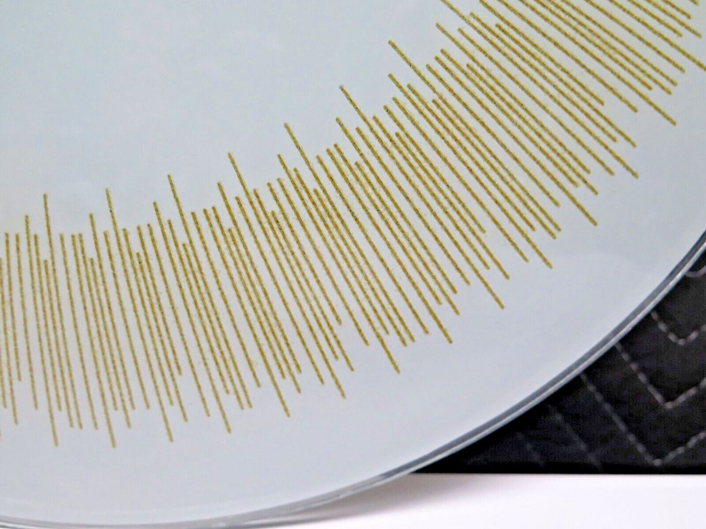 VINTAGE MCM Gold Starburst 16.5" ROUND Shade Ceiling Light Replacement Glass