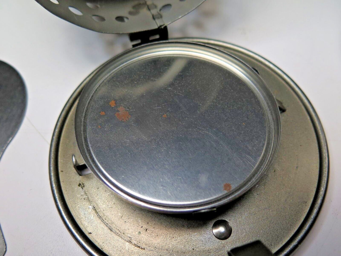 Unused Vulcan Safety Chef Single Burner Camp Stove Camp Pans Backpacking Vintage