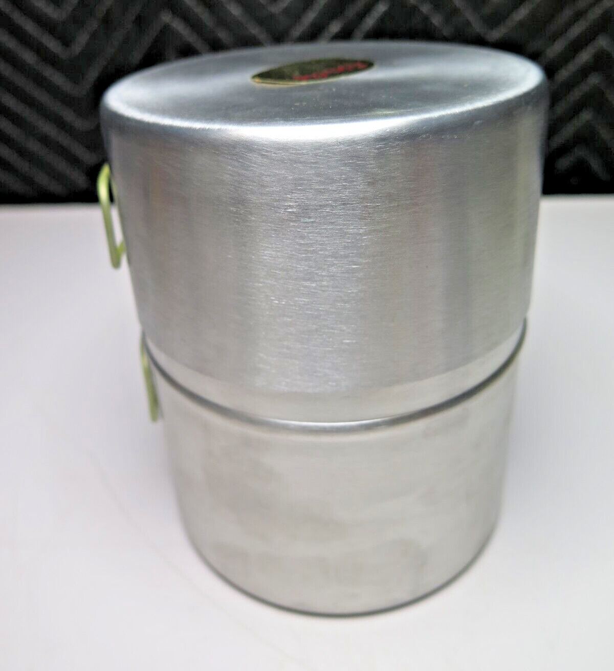 Unused Vulcan Safety Chef Single Burner Camp Stove Camp Pans Backpacking Vintage