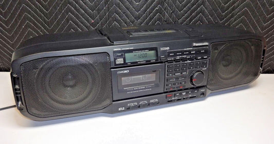 Vintage Panasonic RX-DS30 Boombox AM/FM Radio Cassette Recorder CD 1989
