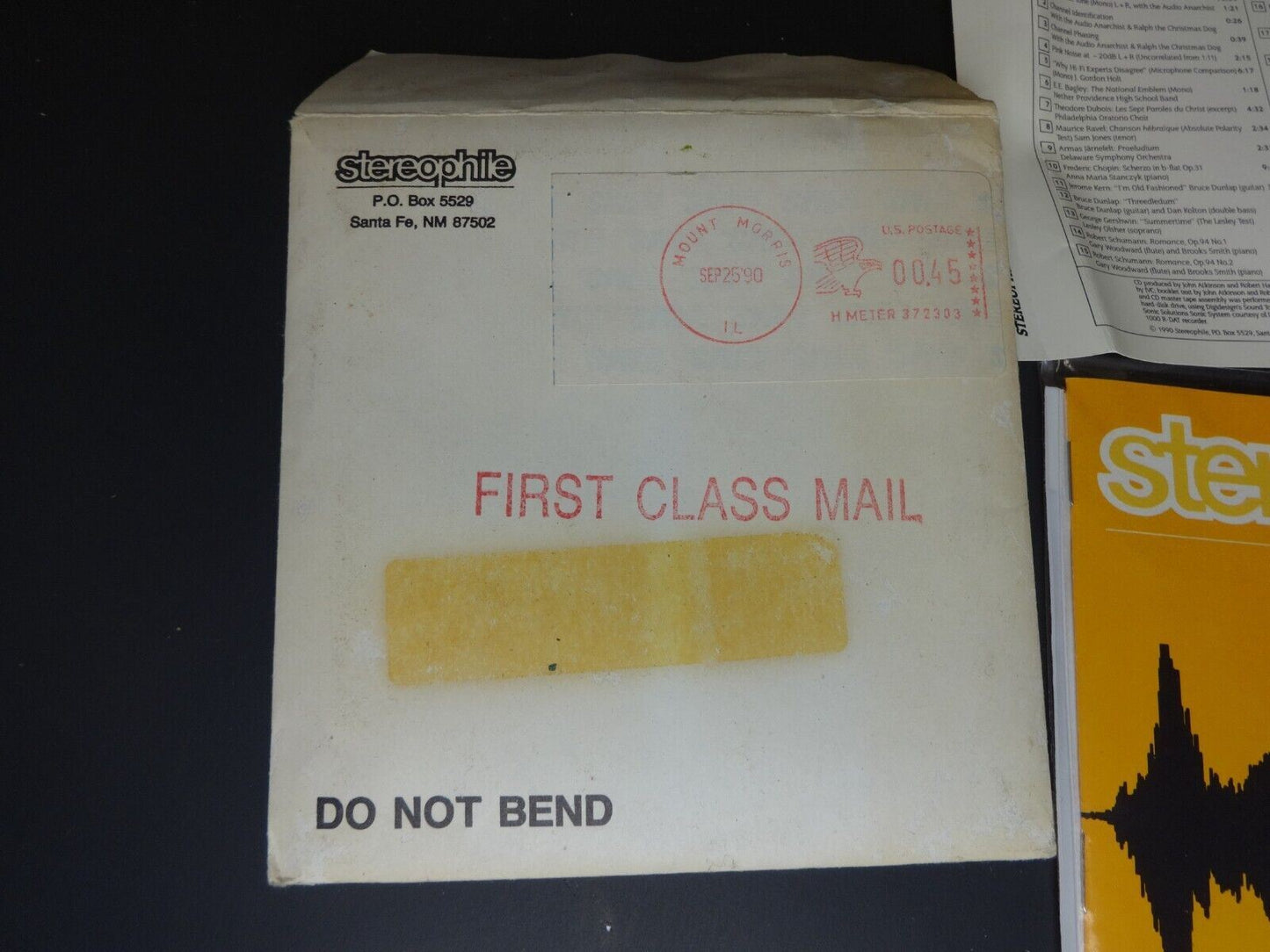 Vintage STEREOPHILE - Test CD STPH-002-2 (CD, 1990, Stereophile)