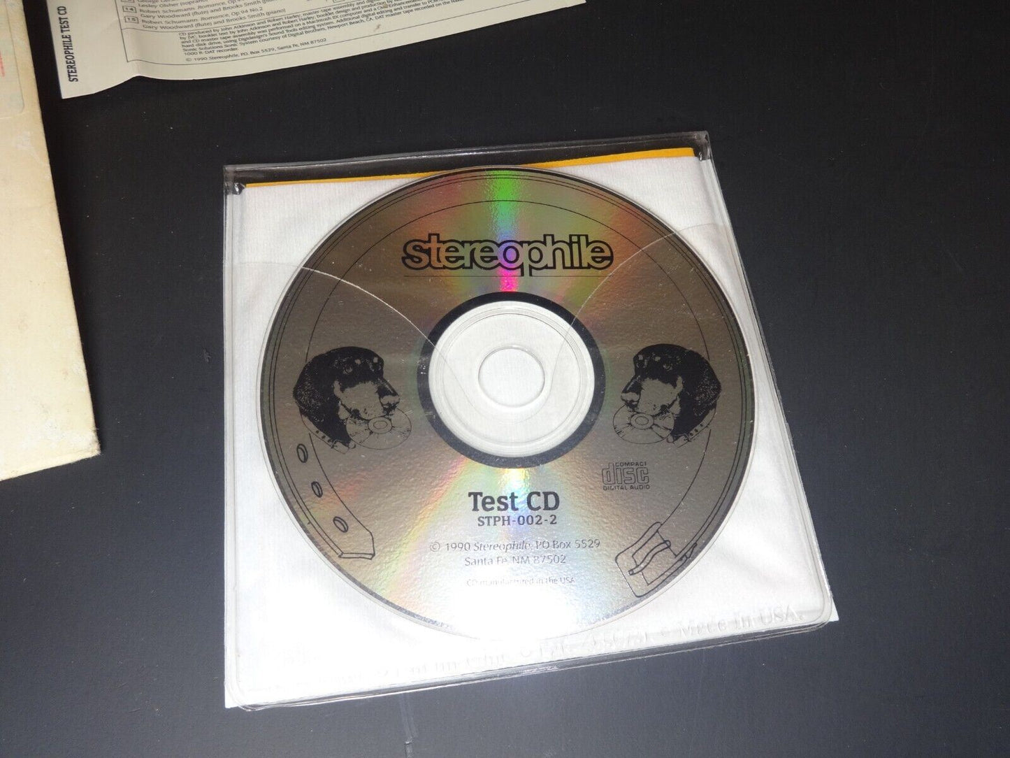 Vintage STEREOPHILE - Test CD STPH-002-2 (CD, 1990, Stereophile)