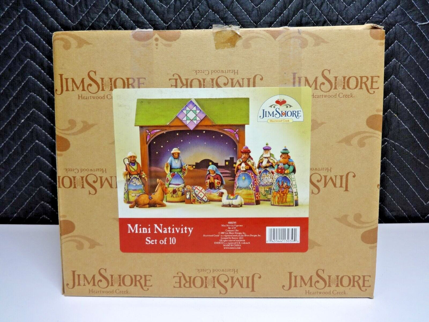 2007 Jim Shore 10 pc Miniature Nativity "Hand Carved" Resin 4008790 A