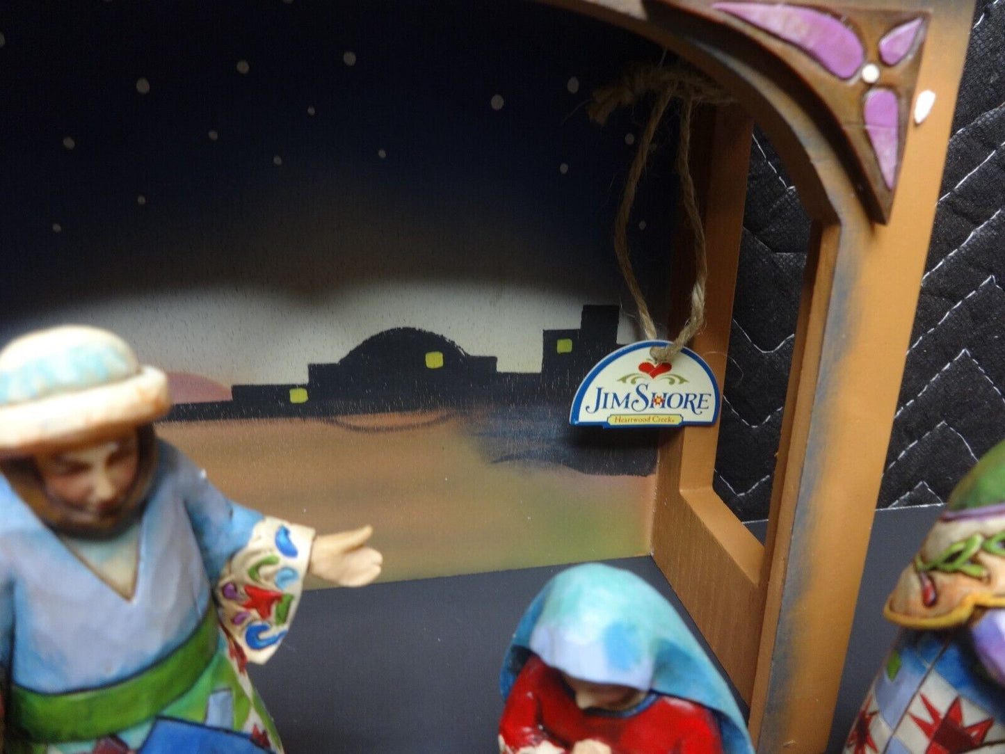 2007 Jim Shore 10 pc Miniature Nativity "Hand Carved" Resin 4008790 A
