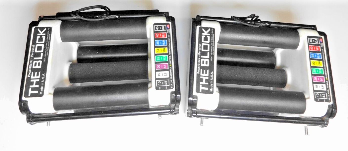 Pair of THE POWER BLOCK PERSONAL - THE BLOCK - * 10LB & 15LB WEIGHTS ONLY *