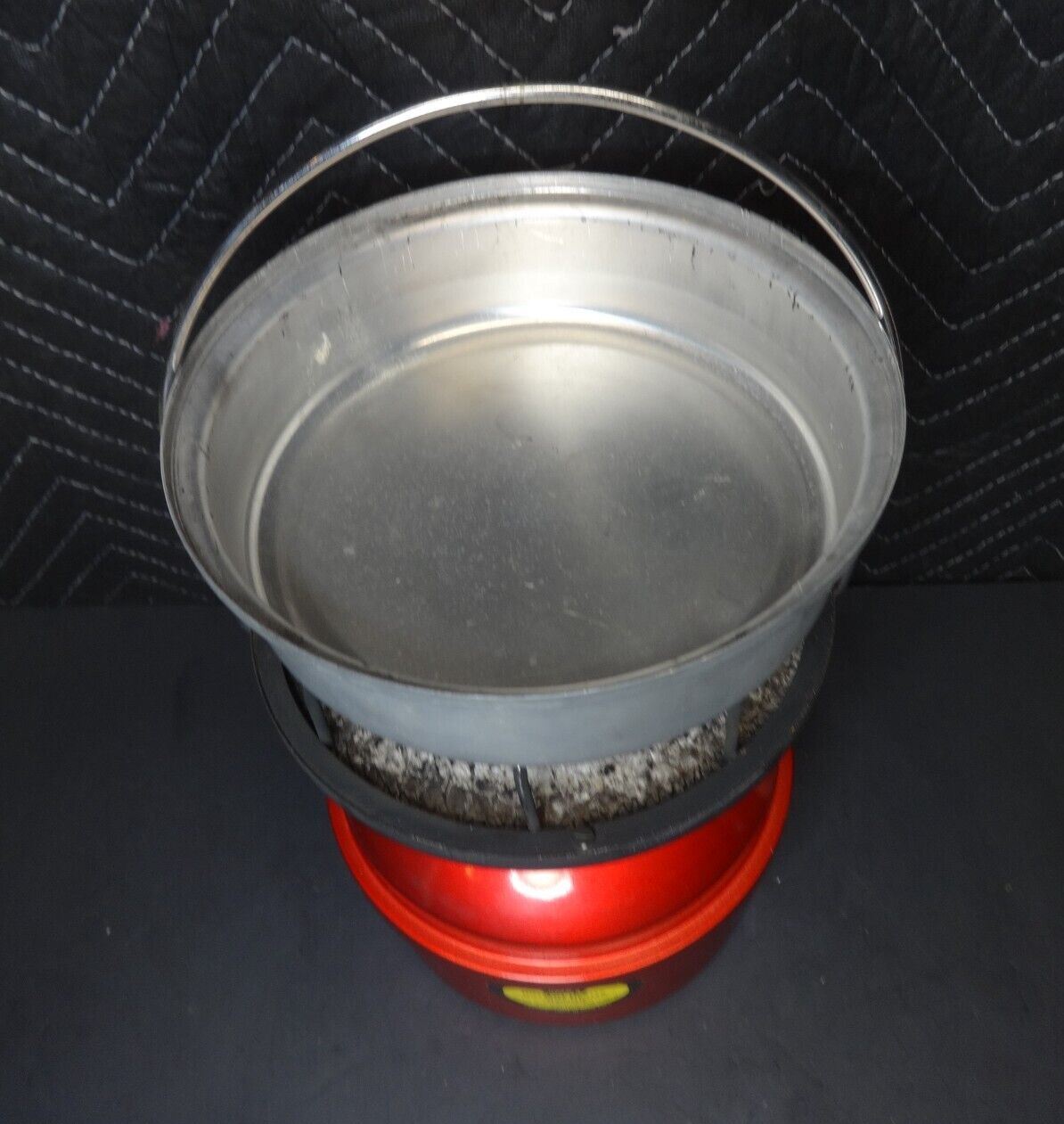 Vintage 1950s WHAM-O Safe FLAMELESS Hot Spot Catalytic Camping Stove Heater Red