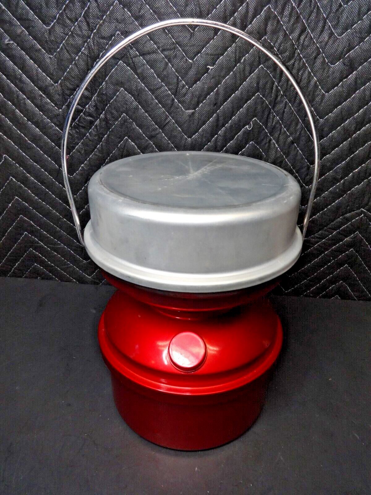 Vintage 1950s WHAM-O Safe FLAMELESS Hot Spot Catalytic Camping Stove Heater Red