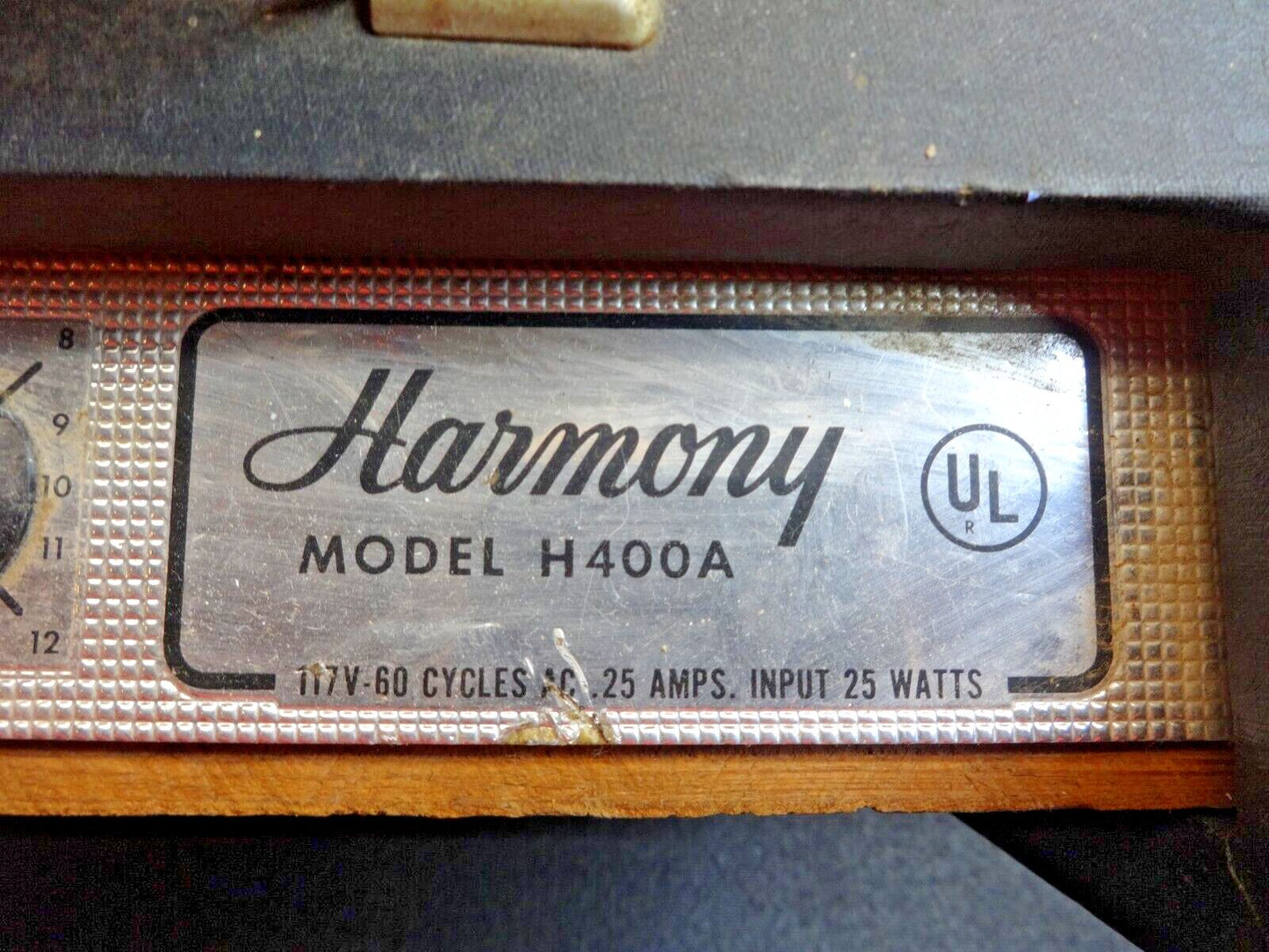 Vintage 1950s 1960s Harmony Tube amp H-400 A Small USA MADE combo Amp