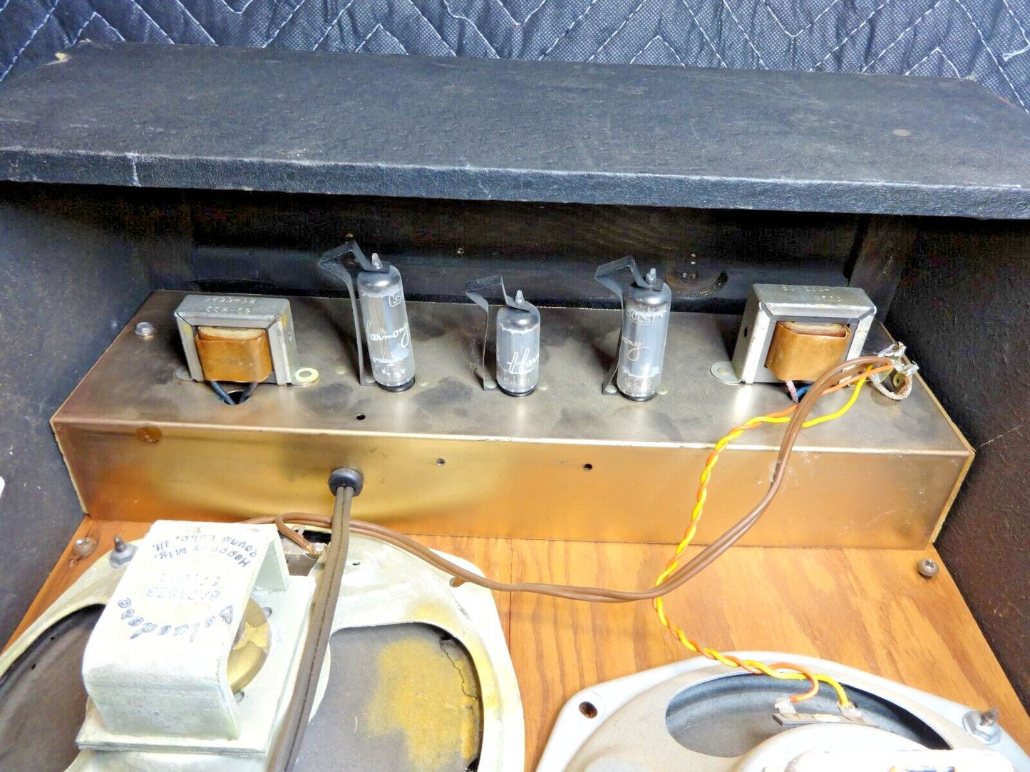 Vintage 1950s 1960s Harmony Tube amp H-400 A Small USA MADE combo Amp