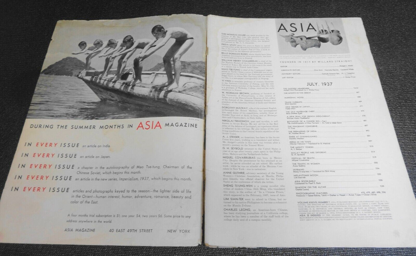 Asia Magazine Complete Issue July 1937