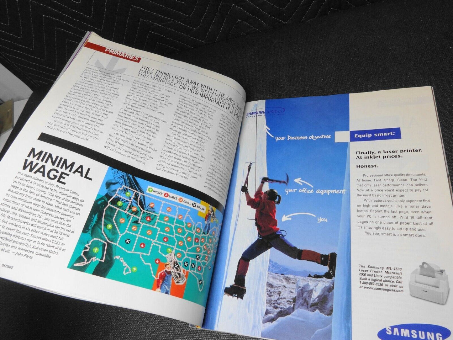 2000 OCTOBER GEORGE MAGAZINE - MICHAEL J. FOX COVER - SPIKE LEE -JOHN ROCKER