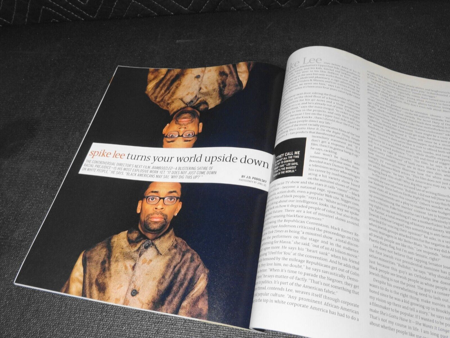 2000 OCTOBER GEORGE MAGAZINE - MICHAEL J. FOX COVER - SPIKE LEE -JOHN ROCKER