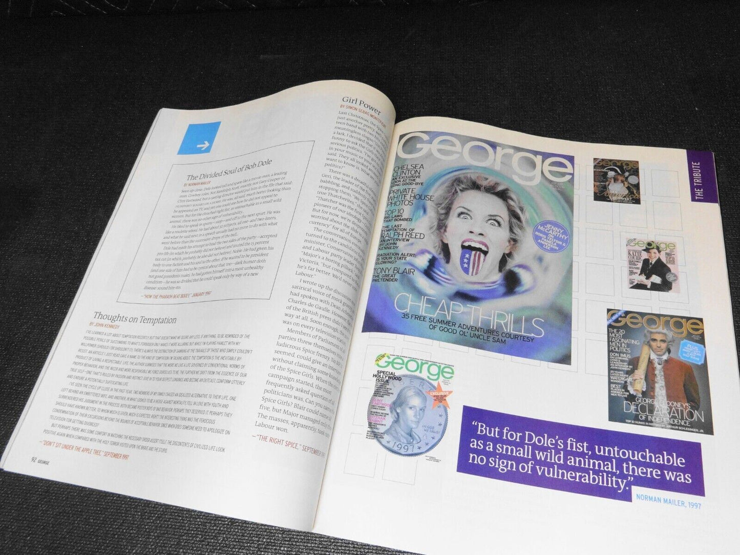 George Magazine, Farewell Issue, May 31, 2001