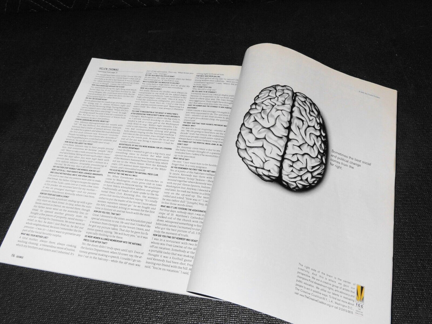 George Magazine, Farewell Issue, May 31, 2001