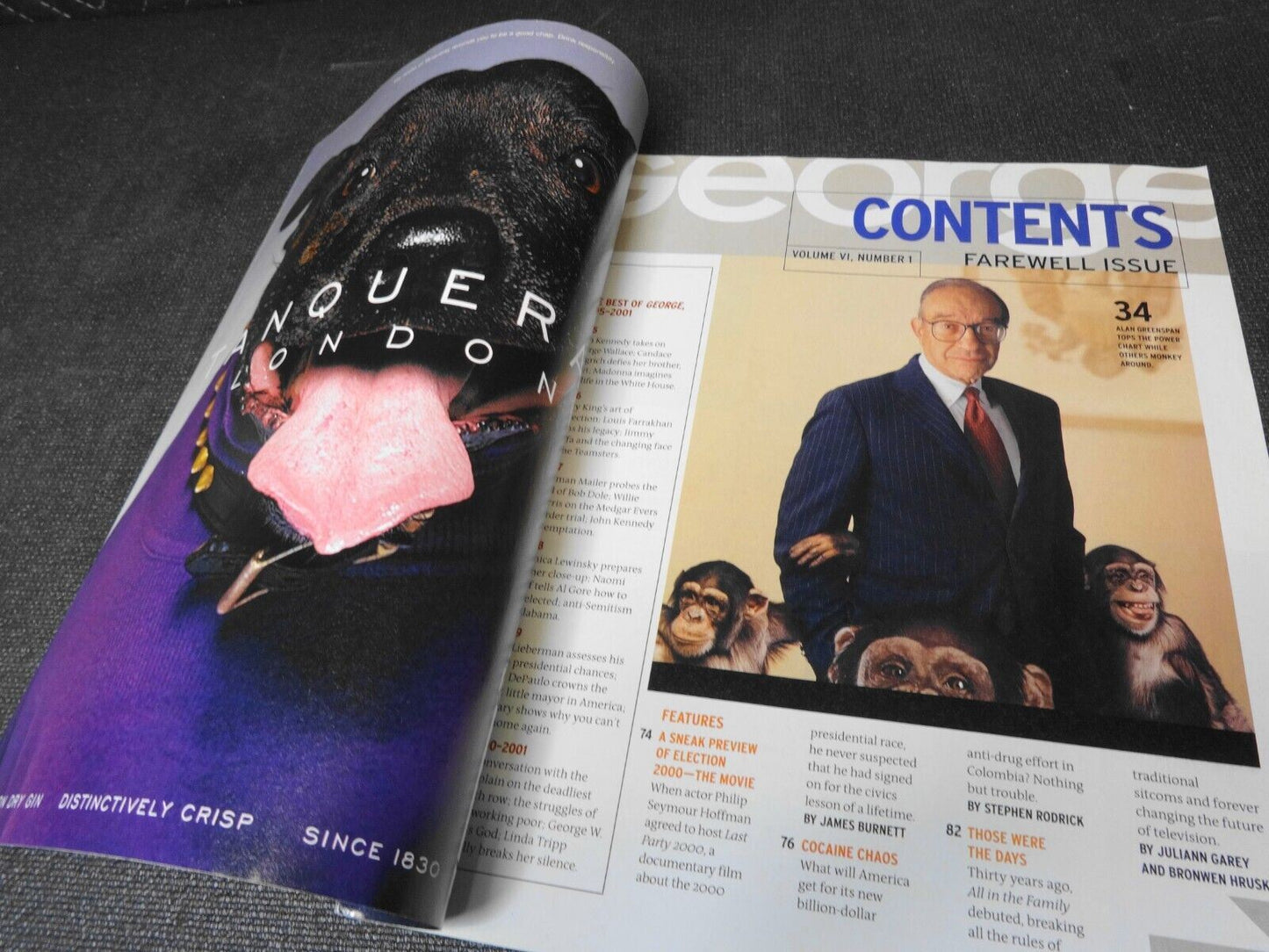 George Magazine, Farewell Issue, May 31, 2001