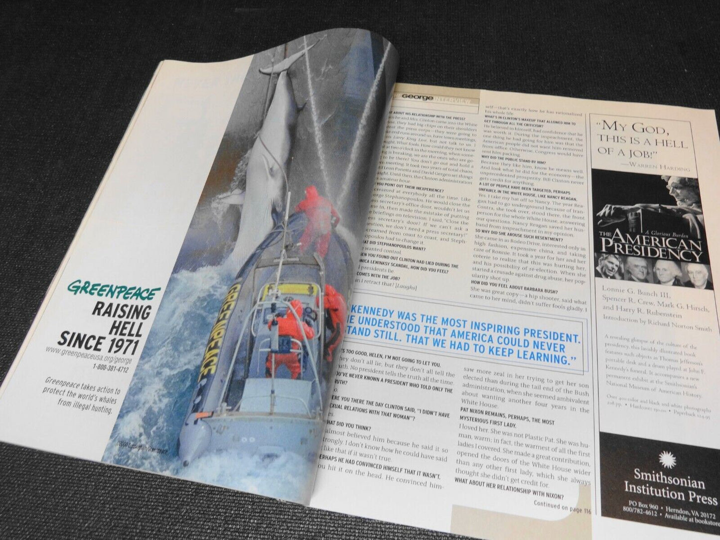 George Magazine, Farewell Issue, May 31, 2001