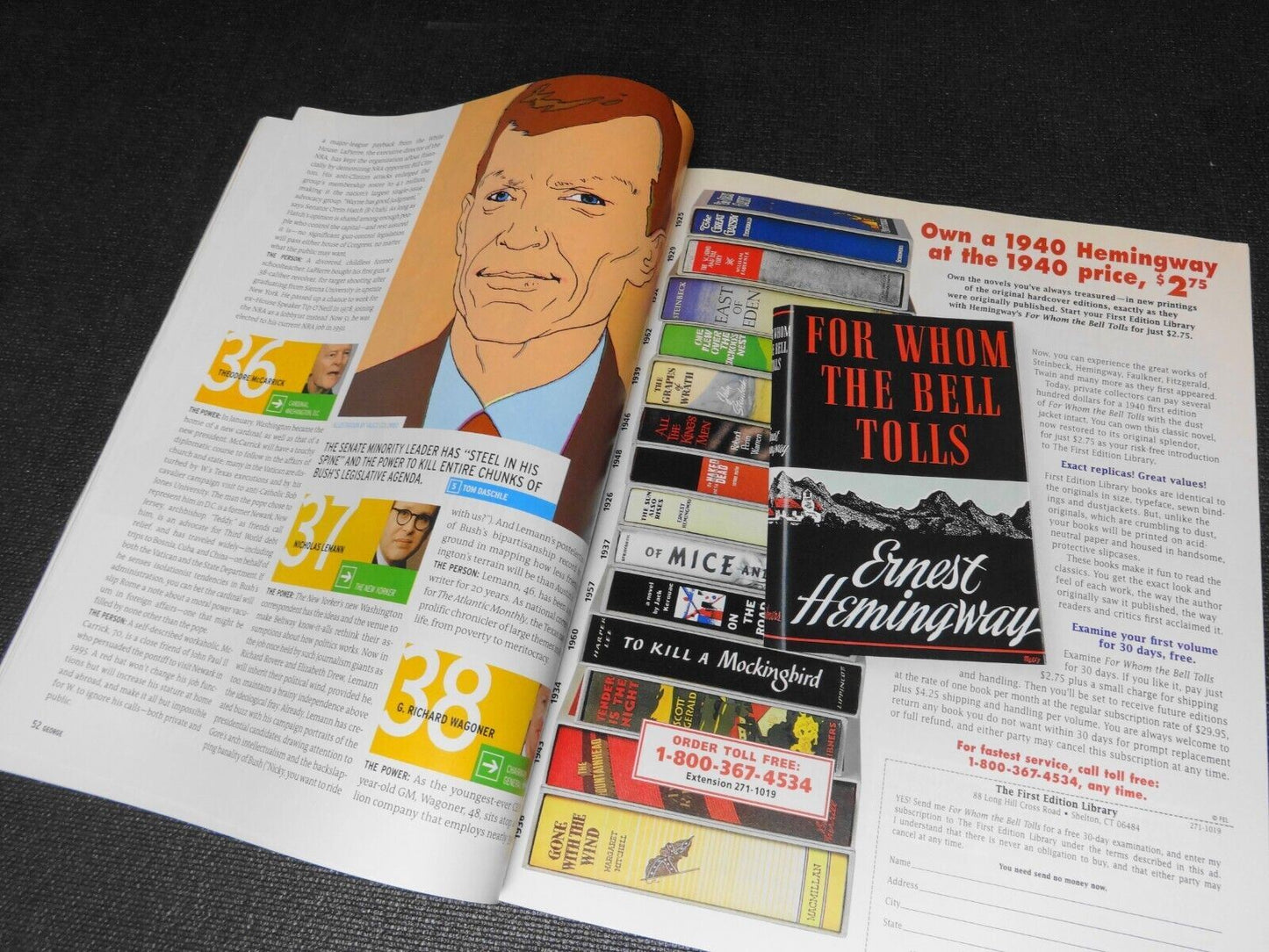 George Magazine, Farewell Issue, May 31, 2001