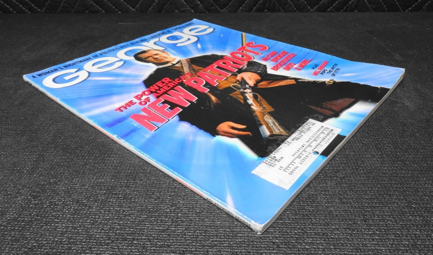 George Magazine July 2000 issue - Mel Gibson on the cover