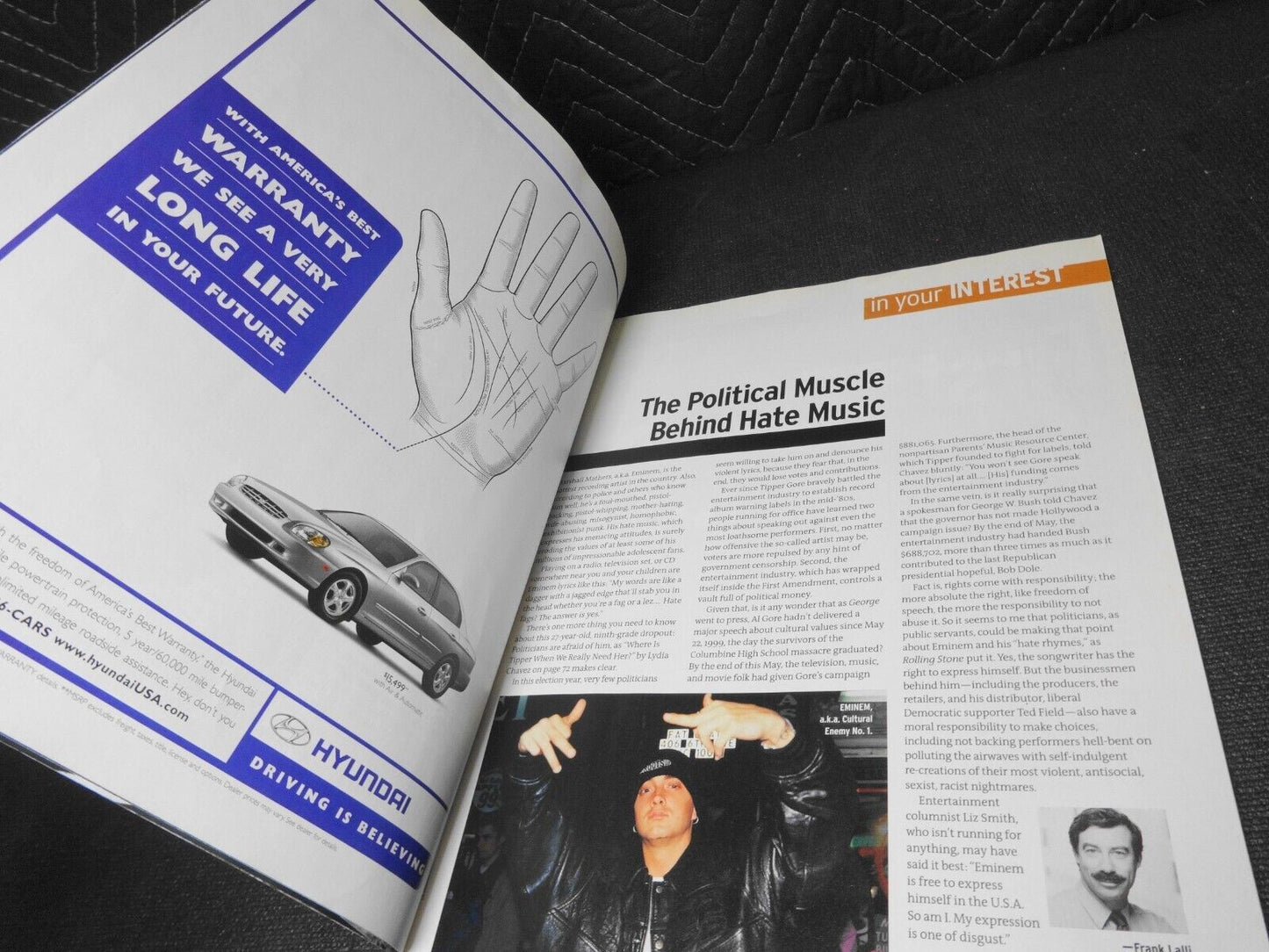 John JFK Kennedy Jr George Magazine September 2000 Cindy Crawford & Gerber Cover