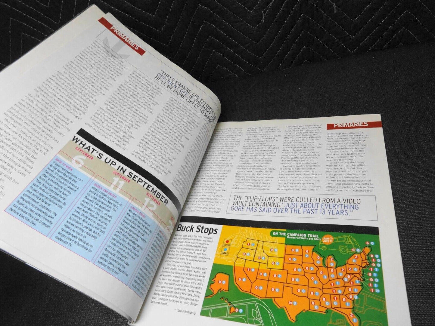 John JFK Kennedy Jr George Magazine September 2000 Cindy Crawford & Gerber Cover