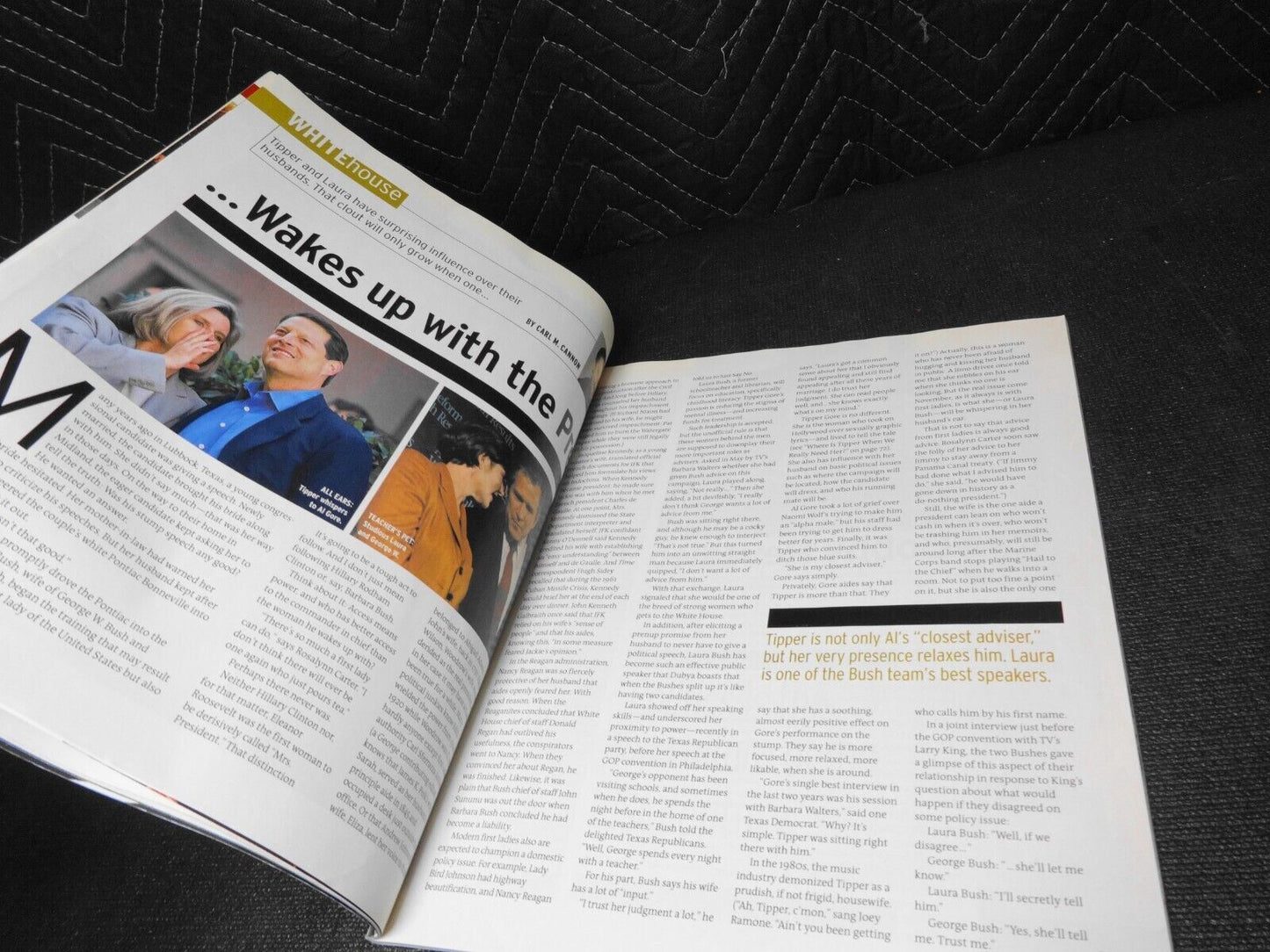 John JFK Kennedy Jr George Magazine September 2000 Cindy Crawford & Gerber Cover