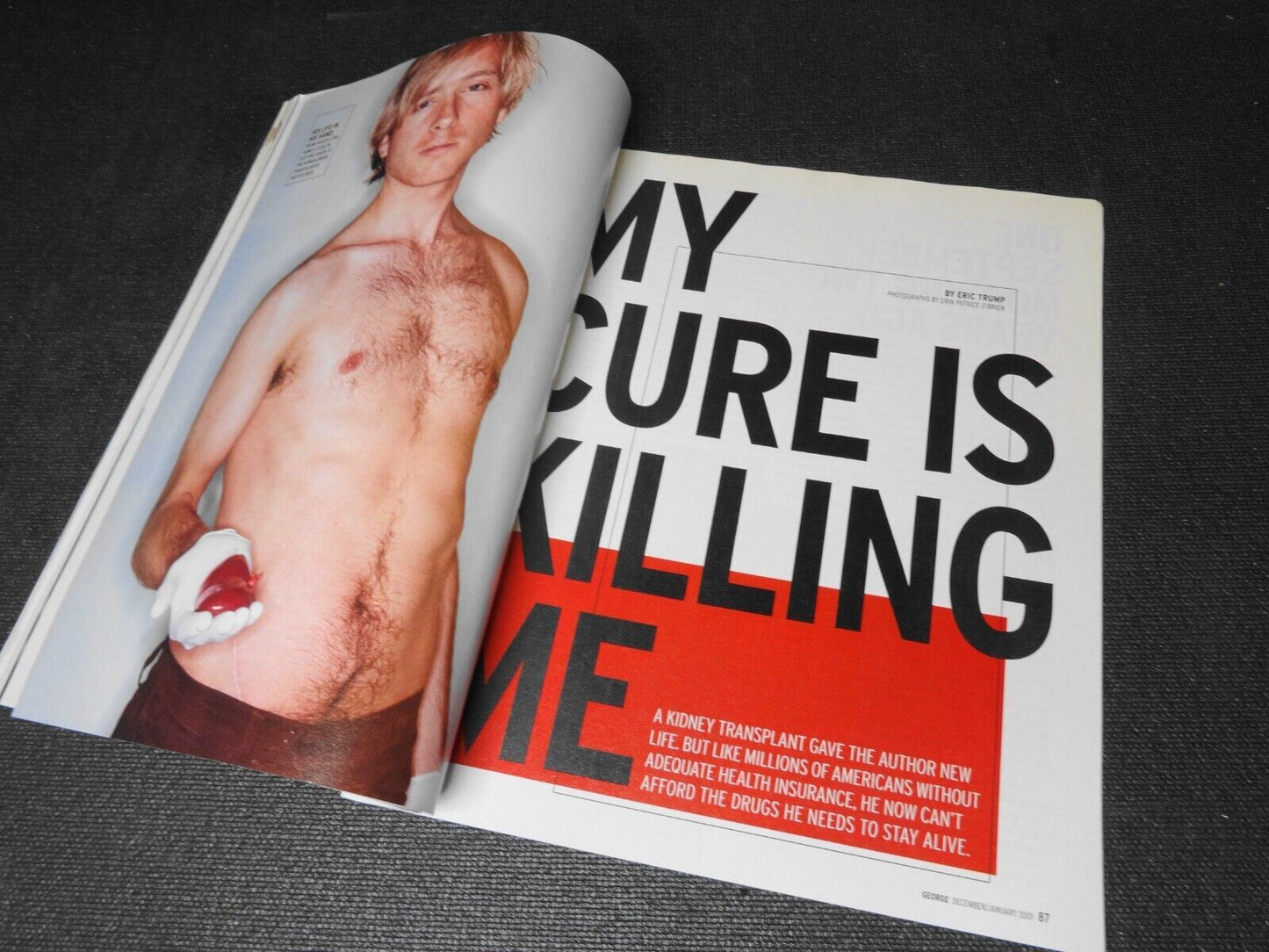 John JFK Kennedy Jr George Magazine December 2000 January 2001 Linda Tripp