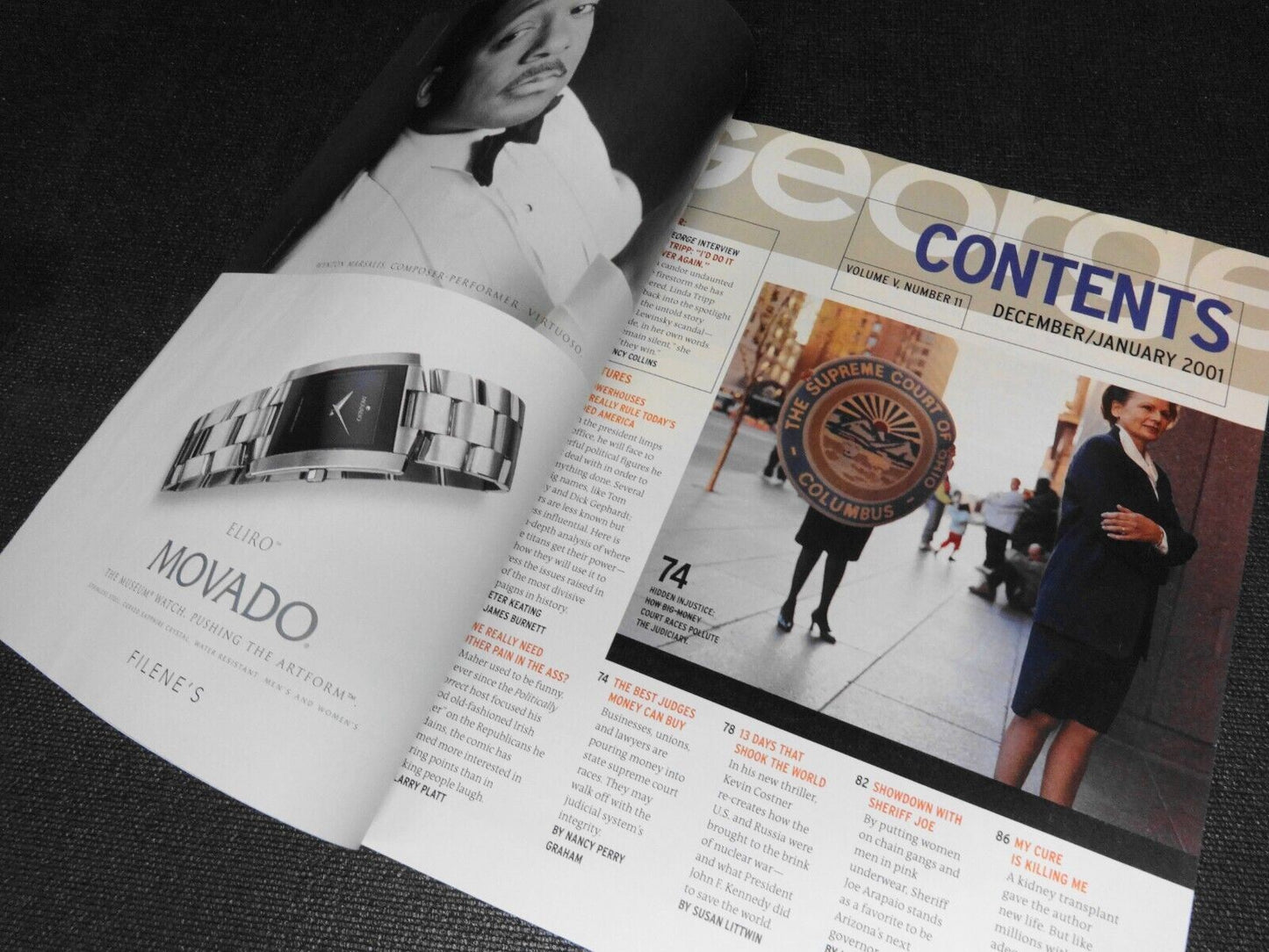 John JFK Kennedy Jr George Magazine December 2000 January 2001 Linda Tripp