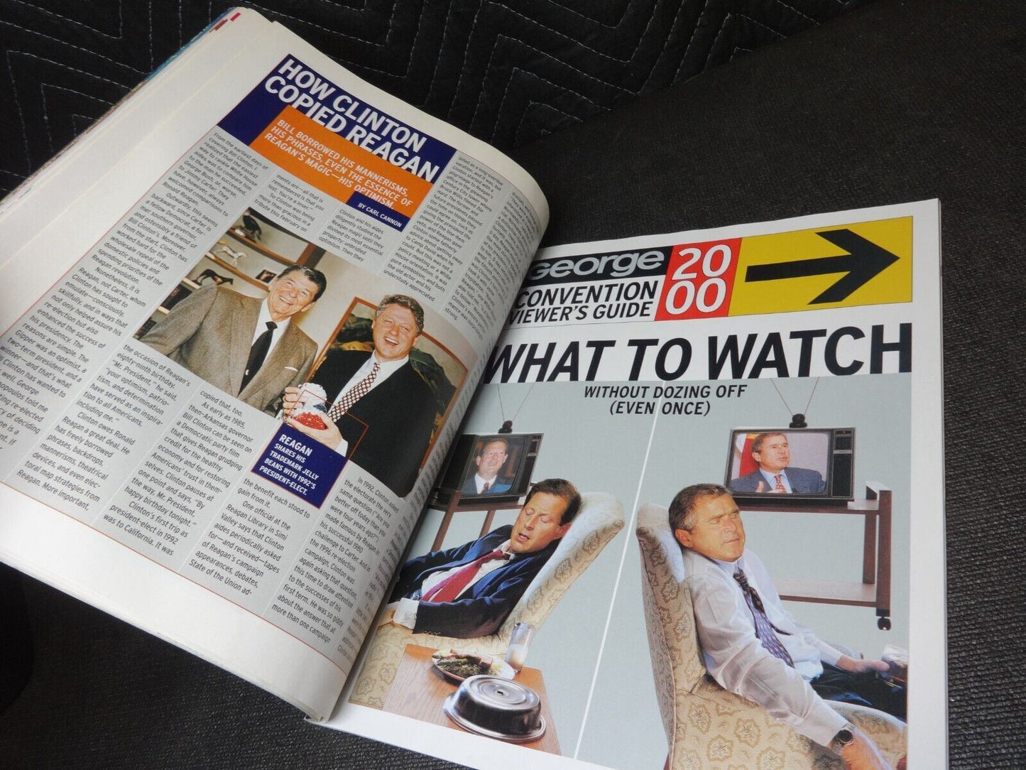 John Kennedy Jr. George Magazine August 2000 President JFK & Jackie Cover