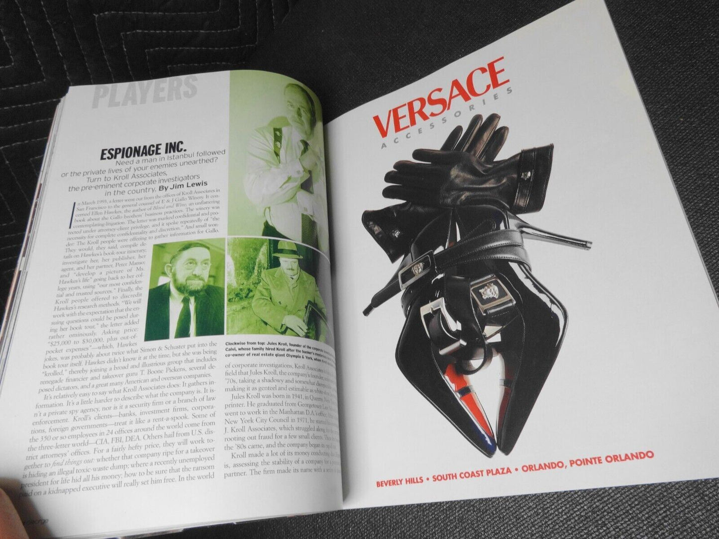 George Magazine October 1997 Spy Issue, Top 10 Spy Missions, The CIA