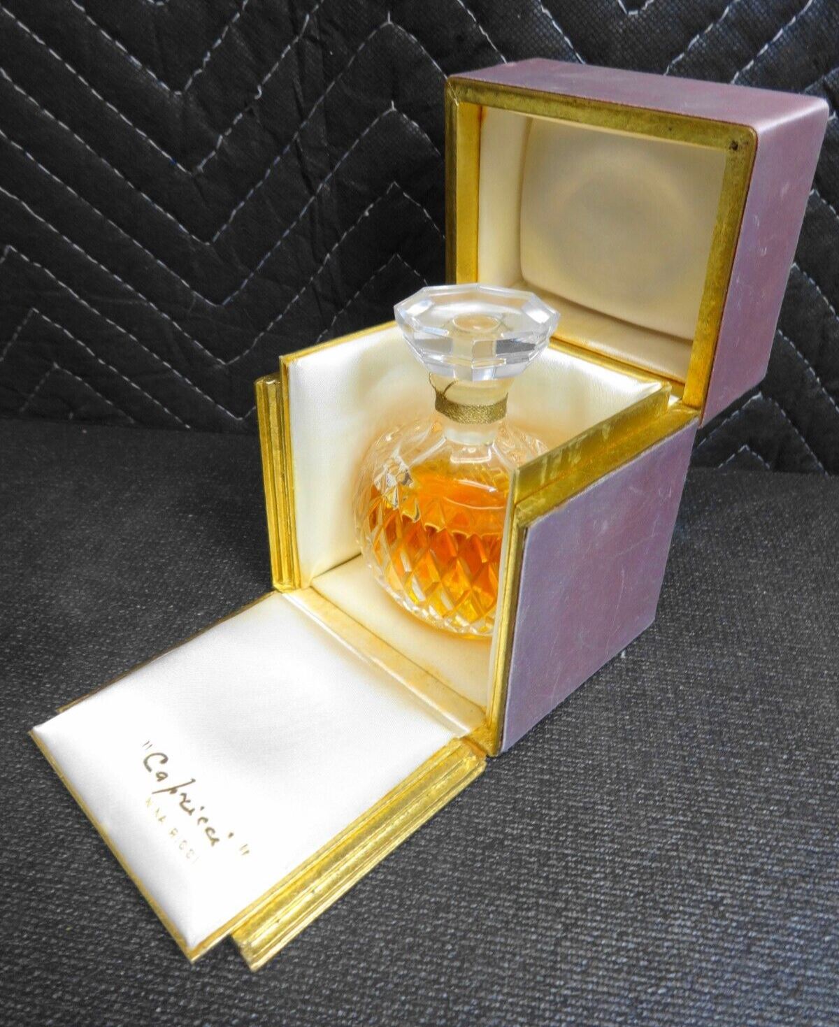 Vintage NINA RICCI CAPRICCI 1.5 oz Perfume Parfum, Lalique Sealed Bottle NOS