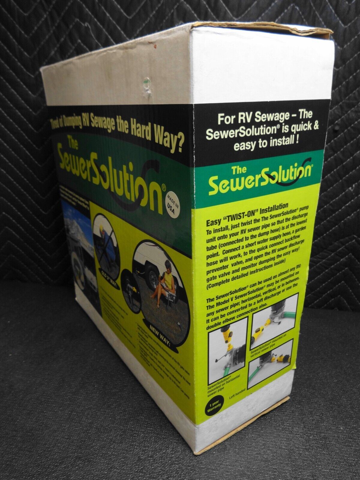 VALTERRA SS01 THE SEWER SOLUTION SYSTEM & RV WASTEWATER PUMP KIT 10' HOSE