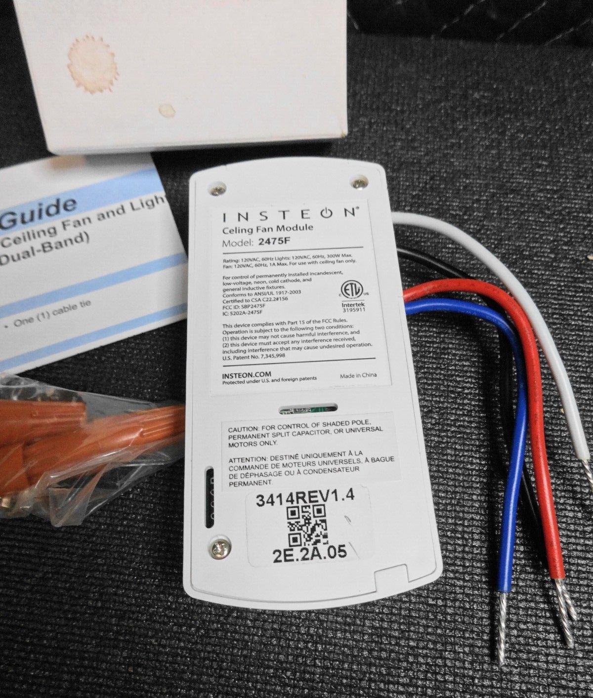 INSTEON 2475F Fan and Light Control Module (NEW IN BOX)