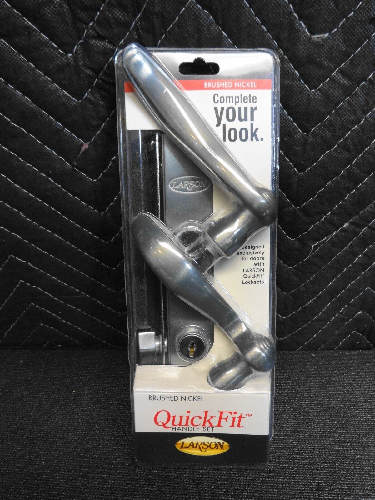 Larson Quick Fit Brushed Nickel Storm Door Matching Handleset - 20297817