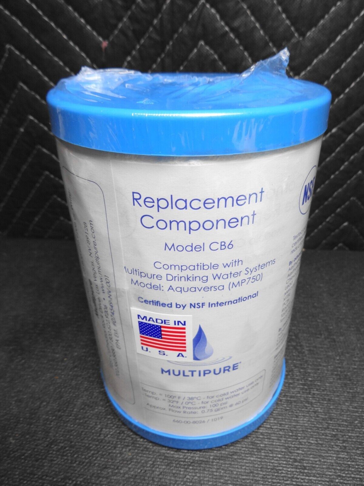 MultiPure CB6 Replacement Water Filter MP750, MP1200 Multi Pure Drinking