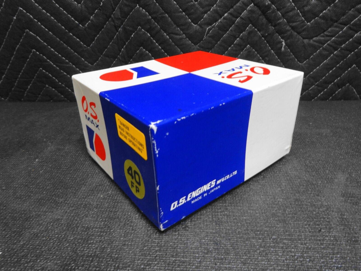 O.S. Max 40 FP R/C ** BOX, Manifold, Manual, Decals, Muffler ONLY ** for Engine