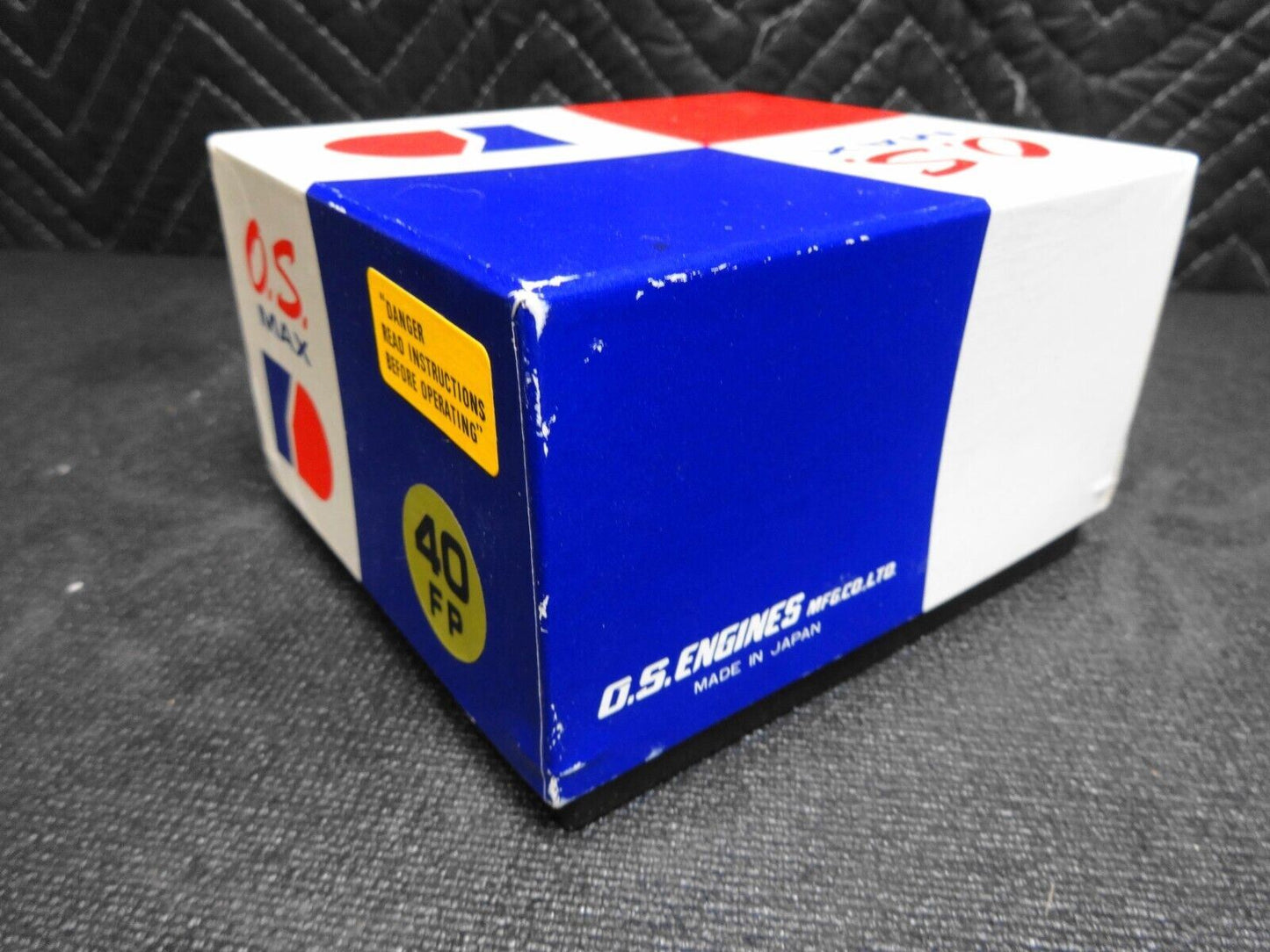 O.S. Max 40 FP R/C ** BOX, Manifold, Manual, Decals, Muffler ONLY ** for Engine