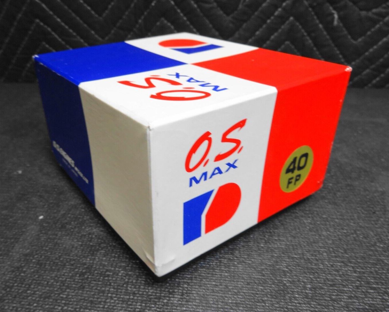 O.S. Max 40 FP R/C ** BOX, Manifold, Manual, Decals, Muffler ONLY ** for Engine