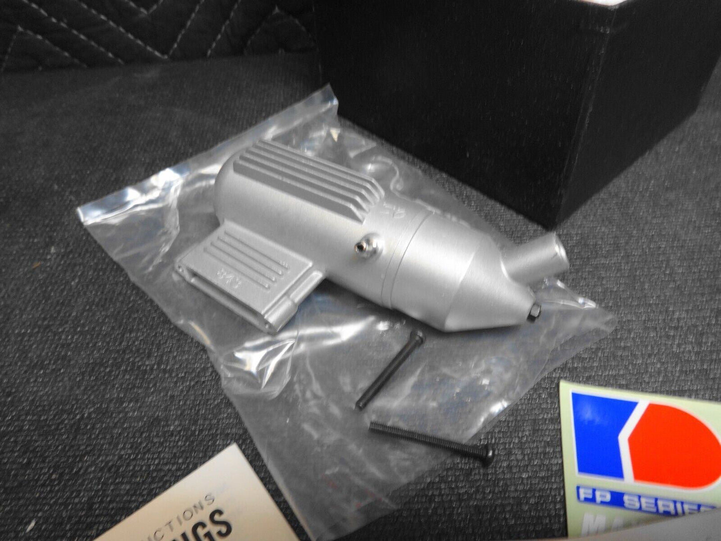 O.S. Max 40 FP R/C ** BOX, Manifold, Manual, Decals, Muffler ONLY ** for Engine