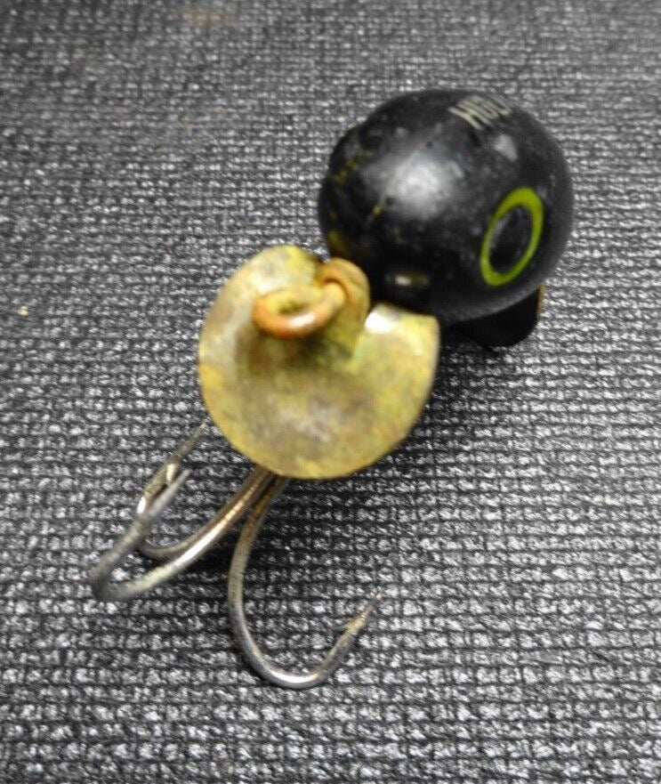 Vintage Heddon Hula Dancer Fishing Lure - Black