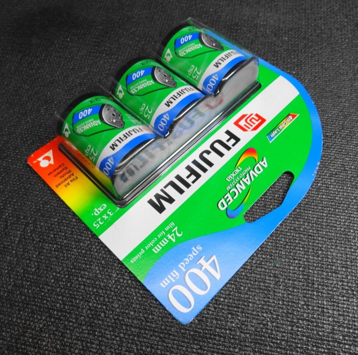 FujiFilm 24mm, 400 Speed, 3PK, 25 Exposures Advanced Photo Sys, Exp: 10/08