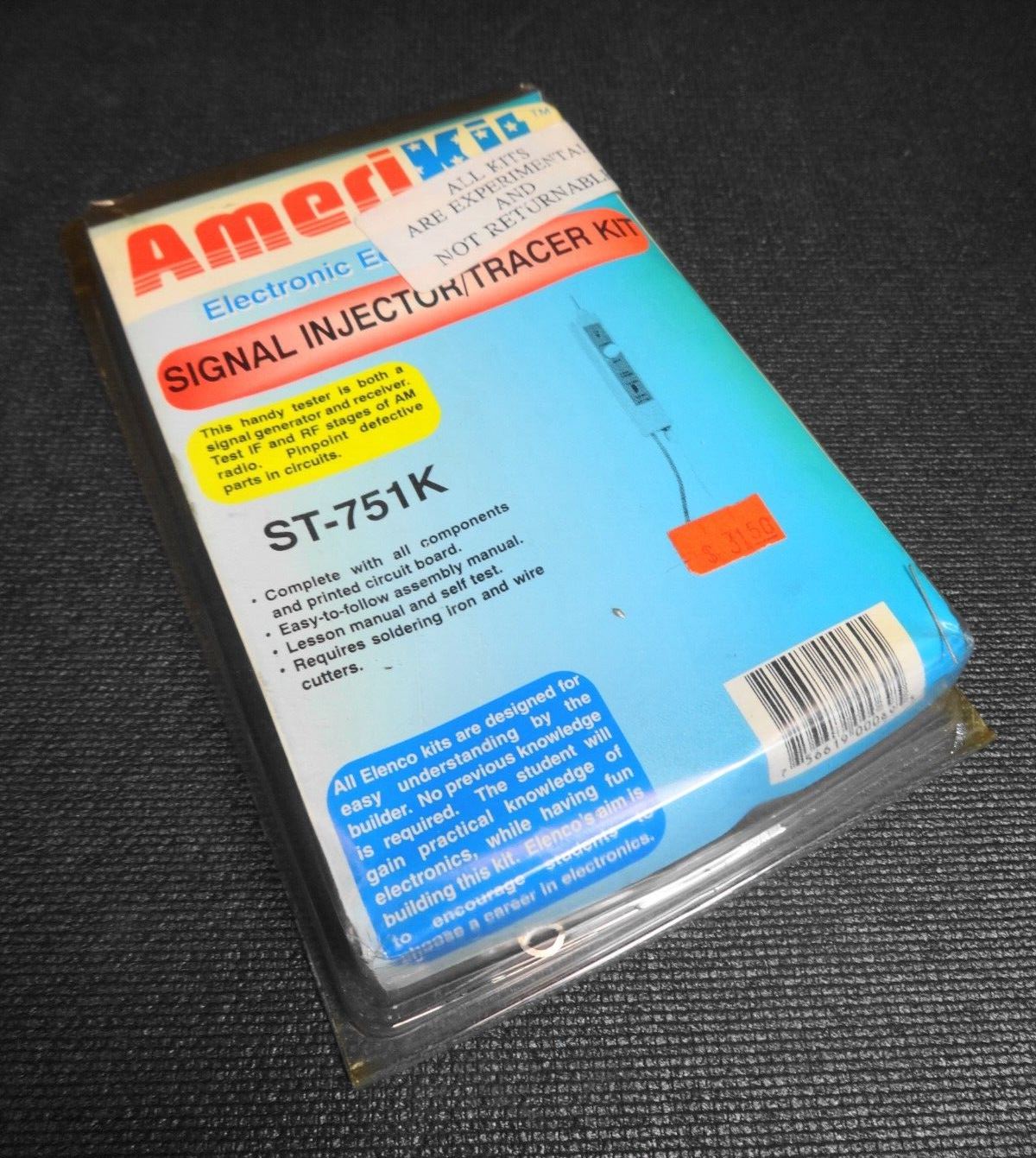 Vintage Elenco Electronics Signal Tracer Kit ST-751K – Brand New - Unbuilt