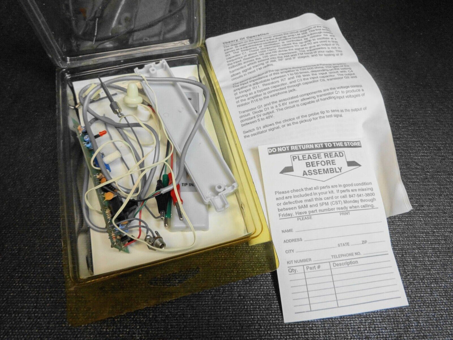 Vintage Elenco Electronics Signal Tracer Kit ST-751K – Brand New - Unbuilt