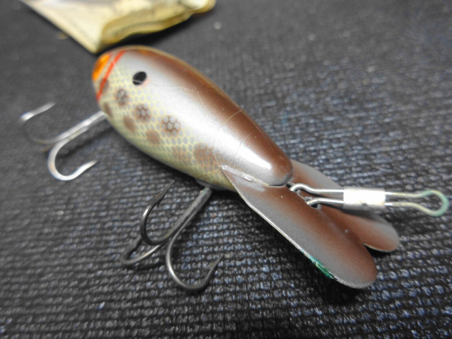 Old Package Bomber Deep Running Lure Crankbait 3.5" - Gray in Box - V8319-B