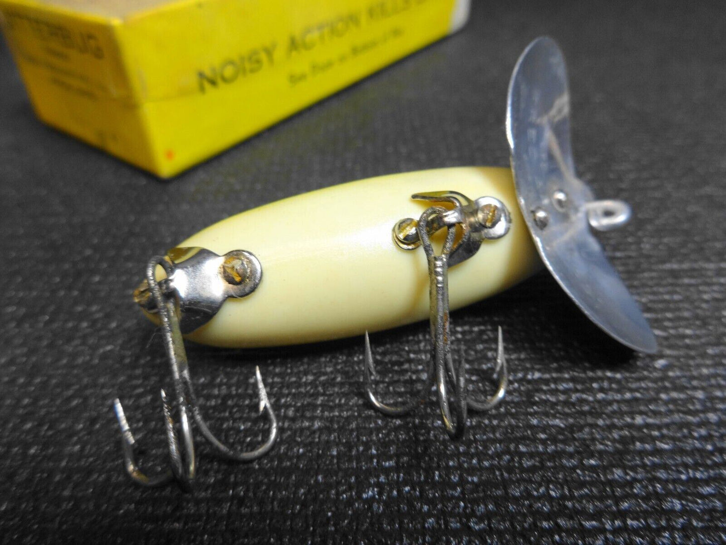 Fred Arbogast Jitterbug Green Frog 601-F Fishing Lure, Box, Pamphlet